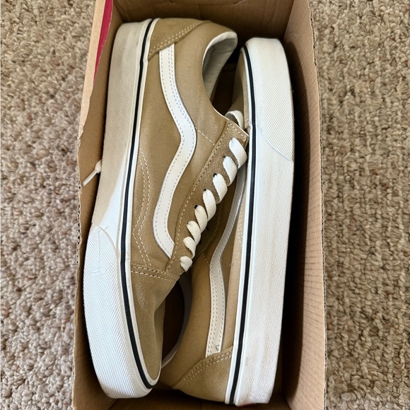 Vans Shoes - Vans Beige and White Sneakers